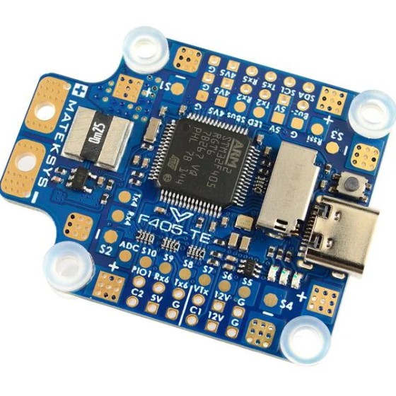 Matek System Mateksys FLIGHT CONTROLLER F405-TE STM32F405RGT6 ICM42688P SPL06 OSD SD Slot 6x UARTs 1x I2C 11x PWM Outputs FPV RC